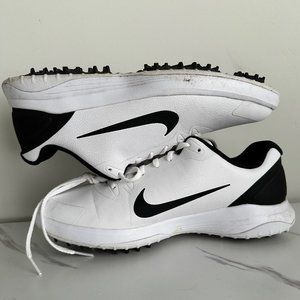 Nike Men's Infinity G Waterproof Spiked Golf Shoes - Black/White - 10.5